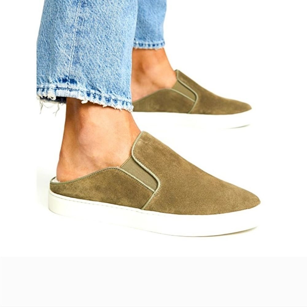 Vince suede leather mules minimalist freestyle
